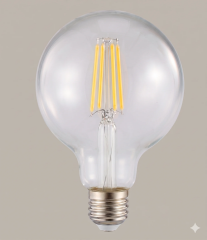 Helios HS-2061 9W 6500K Beyaz Işık E27 G95 Rustik Glop LED Ampul