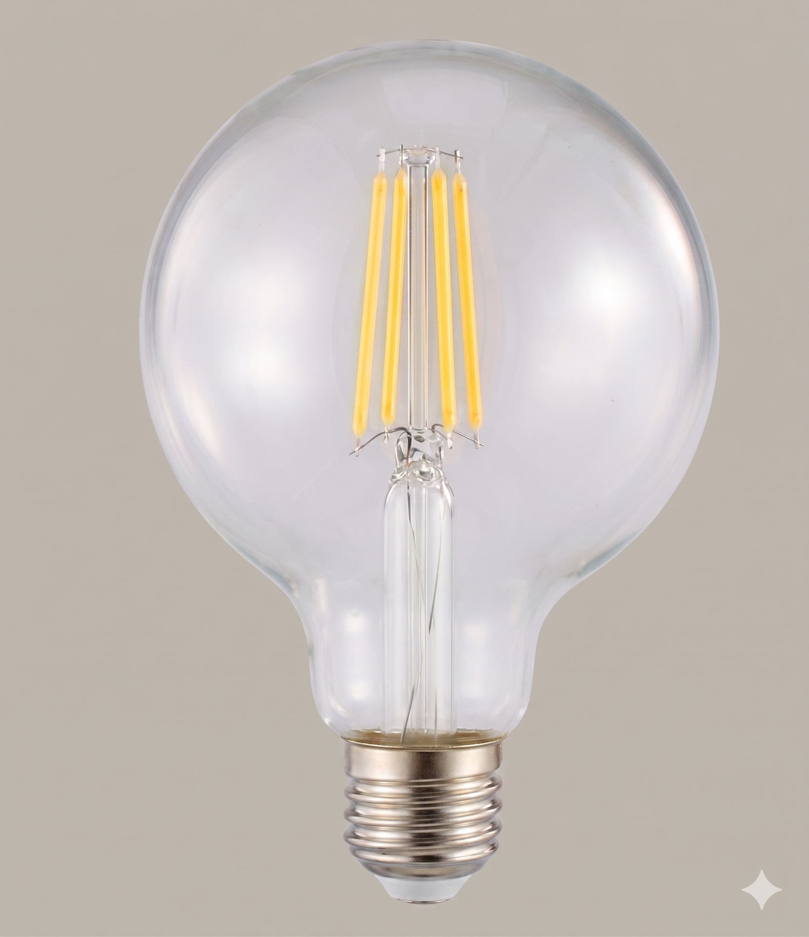 Helios HS-2061 9W 3200K Günışığı E27 G95 Rustik Glop LED Ampul