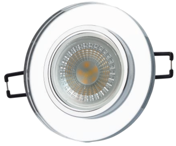 Helios HS-1800 Ayla Aynalı Yuvarlak Cam Spot Kasa GU10