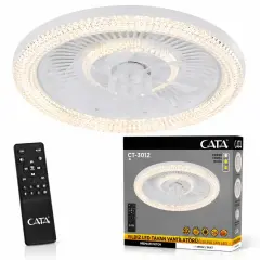Cata CT-3012 Kristal 8 Pervaneli 6 Kademe Hız Ayarlı Sessiz LED Tavan Vantilatörü