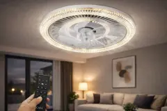 Cata CT-3012 Kristal 8 Pervaneli 6 Kademe Hız Ayarlı Sessiz LED Tavan Vantilatörü