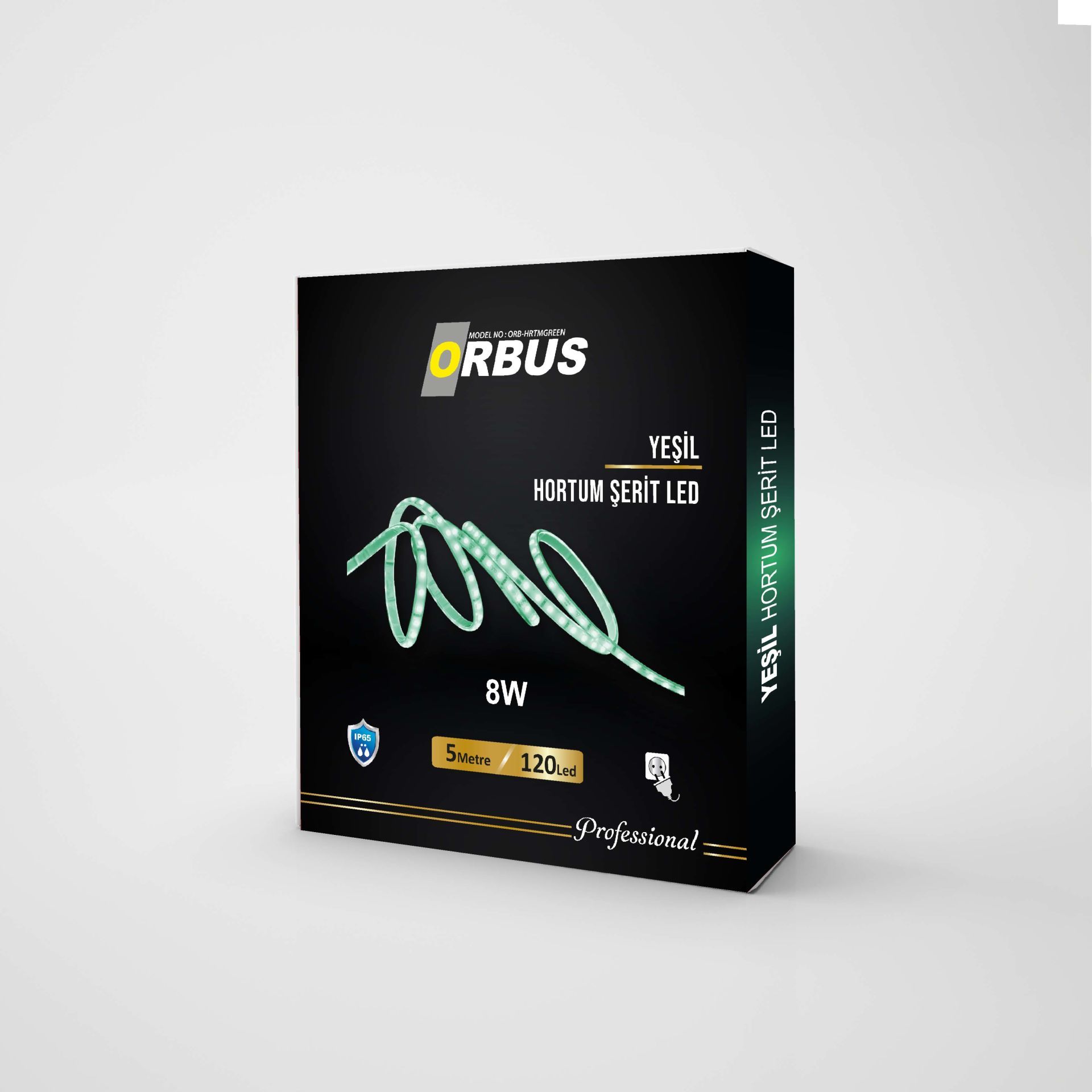 Orbus Yeşil Işık Hortum Şerit LED 8W 800 Lümen - 5 Metre