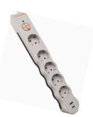Tunçmatik TSK19064 3 Metre Kablolu 5’li Anahtarlı Grup Priz (Type-C + USB Şarjlı)