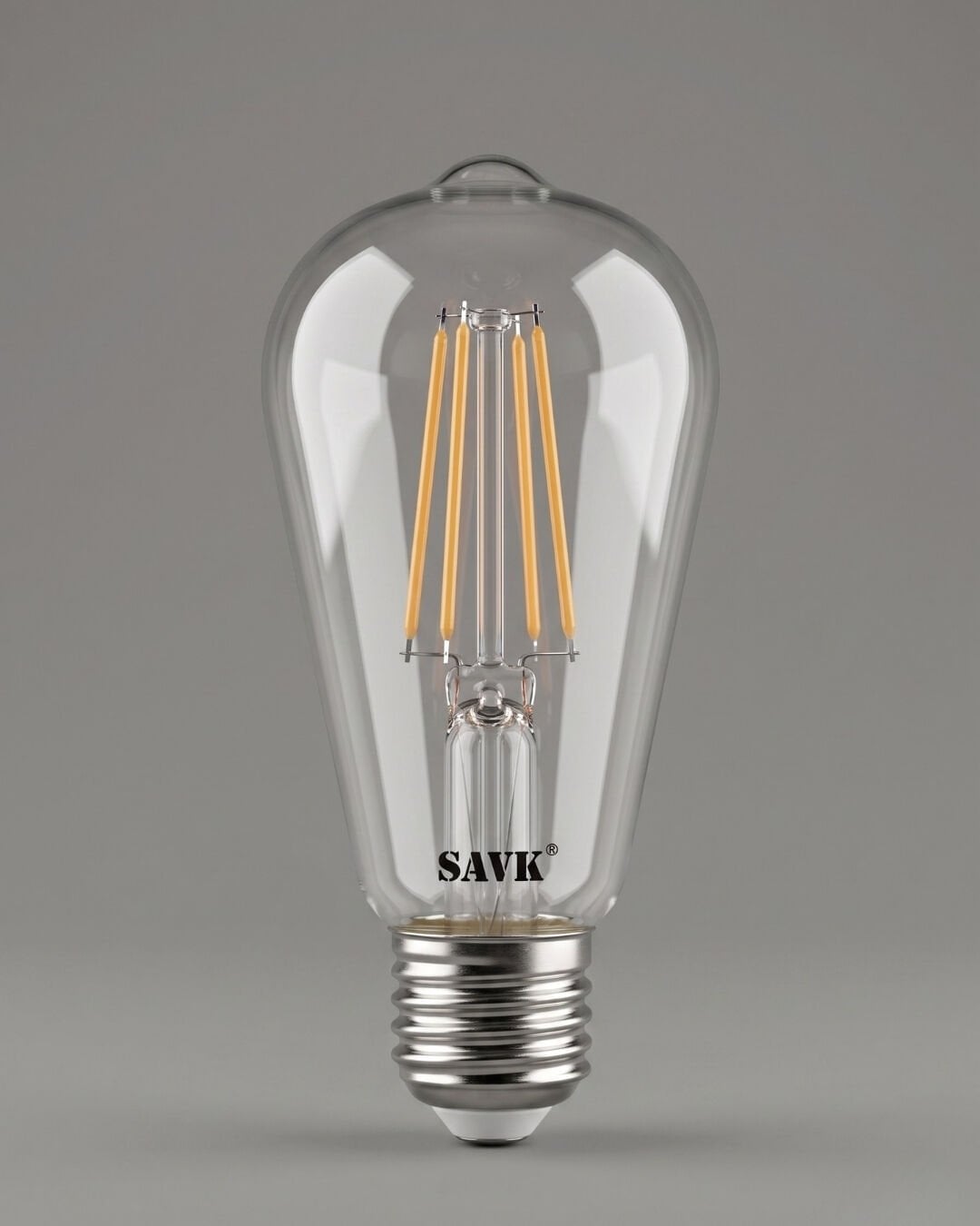 Şavk Ş500673 6W E27 3000K Günışığı ST64 Rustik Flamanlı LED Ampul