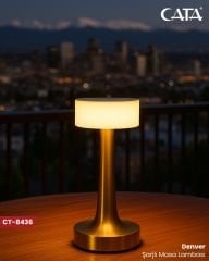 Cata CT-8436 Denver Şarjlı Masa Lambası (3 Renk)