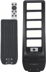 Helios HS-3892 500W Beyaz Işık Kumandalı Sensörlü Solar LED Sokak Armatürü Lambası
