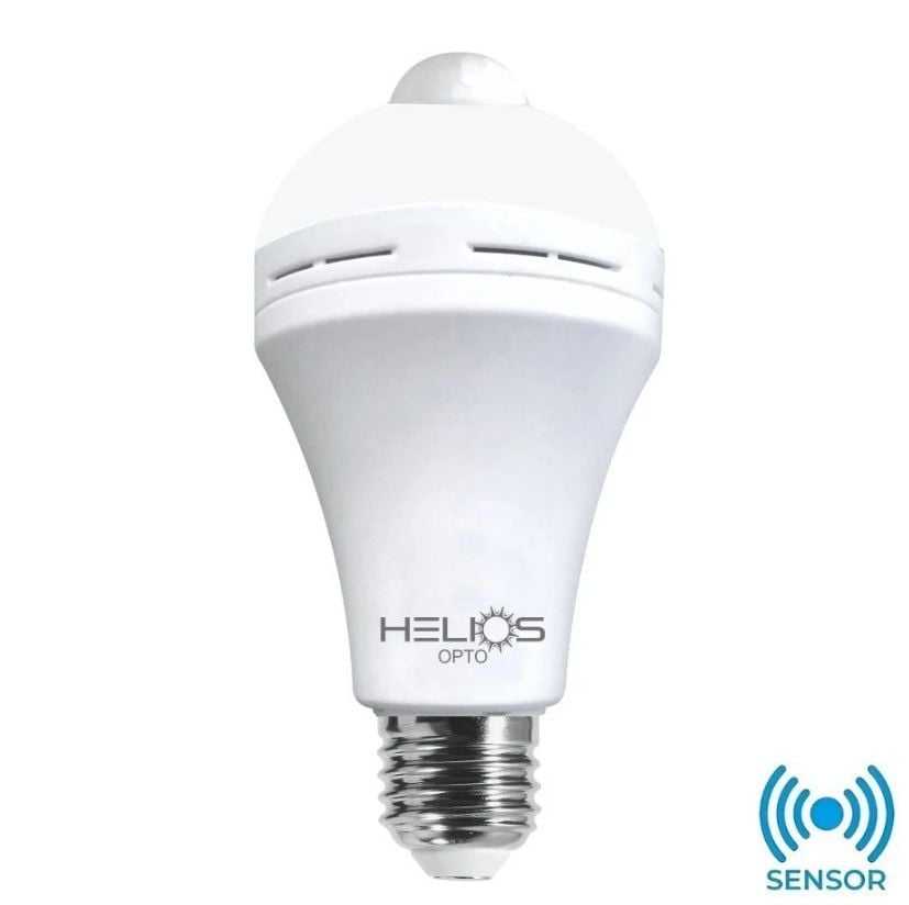 Helios 9W E27 Sensörlü Led Ampul Beyaz Işık