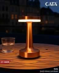 Cata CT-8435 Oslo Şarjlı Masa Lambası 3 Renk