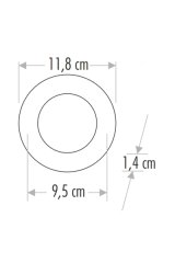 Cata CT-5145 6W 4000K Ilık Beyaz Slim Led Panel