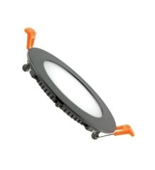 Cata CT-5125 6W Yuvarlak  Slim Sıva Altı Led Panel Siyah Kasa Beyaz Işık