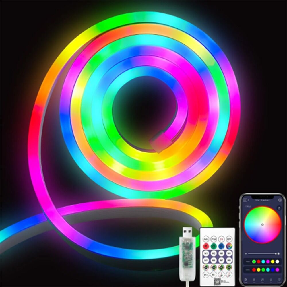 Horoz CAPITAL-5 5 Metre 5W/m RGB Magic Pixel Dış Mekan Neon Şerit LED