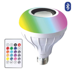Helios HS-2078 9W RGB Bluetooth Hoparlörlü Uzaktan Kumandalı Müzik LED Ampulü