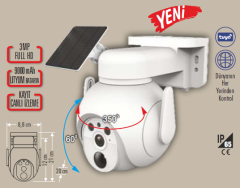 Cata CT-4052 Solar Dış Mekan Güvenlik Kamerası Full HD