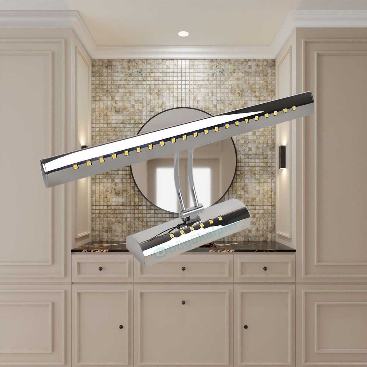 YCL Yücel YDA 107 7 Watt Silver Anahtarlı Tablo Duvar Aplik Günışığı