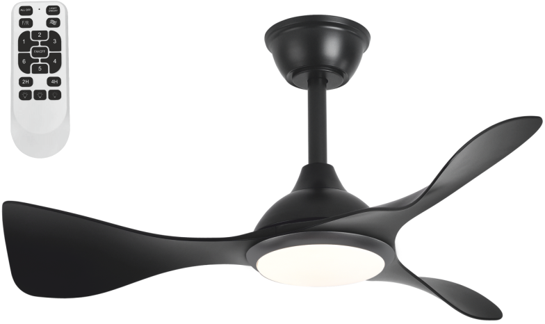 Cata CT-3001 Zürih Ledli Tavan Vantilatörü - Siyah