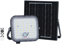 Helios HS-3880 50W 6500K-3200K Renk Ayarlı 2 Fonksiyon Kumandalı IP65 Solar LED Projektör