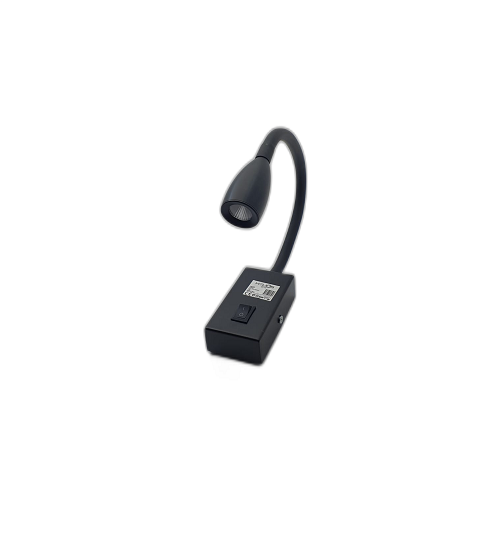 Helios 74-0301 3W 3000K Anahtarlı Spiral Led  Okuma Işığı Aplik