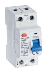 Oag 2x40A 30mA Kaçak Akım Rölesi