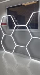 Helios HS 2822 Hexagonal 200W Petek Led Aydınlatma Lineer Armatür Beyaz Işık