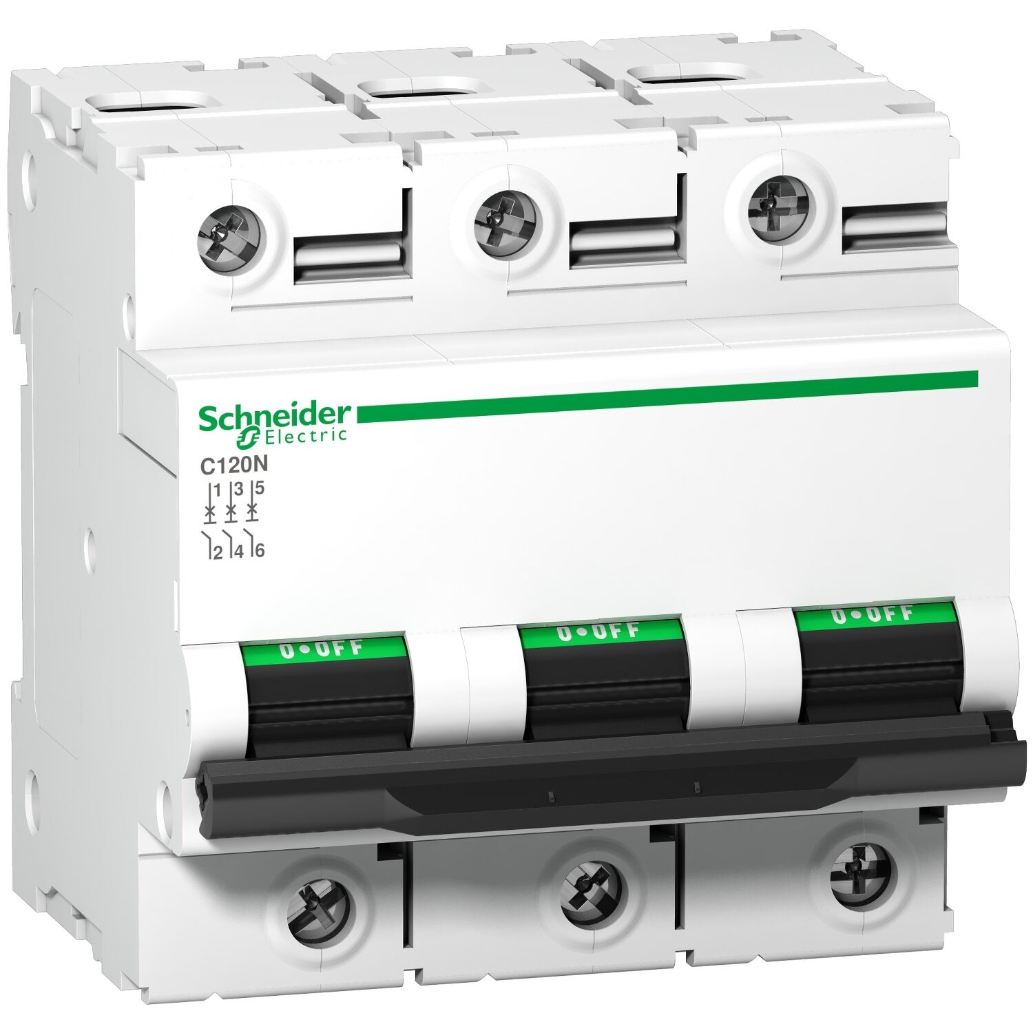 Schneider Acti9 C120N 3P 80A, 10kA C eğrisi Otomat