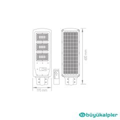 ACK AT42-06031 6500K 60W Beyaz Solar led Sokak Armatürü