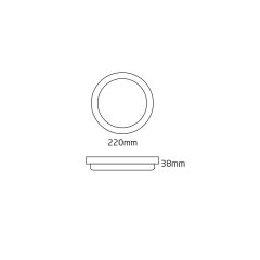 Econa ECN-5007 Dekoratif Dış Mekan Led Aplik Günışığı