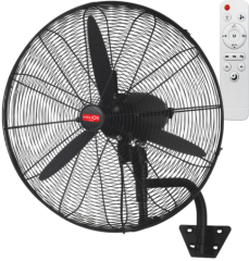 Helios HS-9406 Ignis Nova 180W 30 İnç 3 Pervaneli Uzaktan Kumandalı Mat Siyah Duvar Vantilatörü