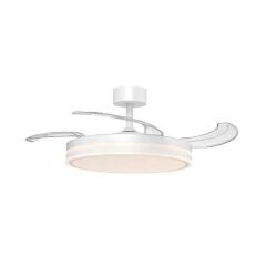 ACK AF51-00190 35W 42 İnç Beyaz Otomatik Katlanır Kanatlı LED Aydınlatmalı Tavan Vantilatörü