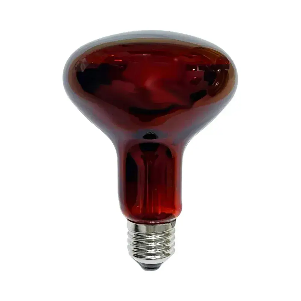 Liğtex 100W E27 Kırmızı Renk Infrared Isı Ampulü