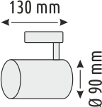 Helios HS 2434 30W Ray Spot Siyah Kasa Beyaz Işık