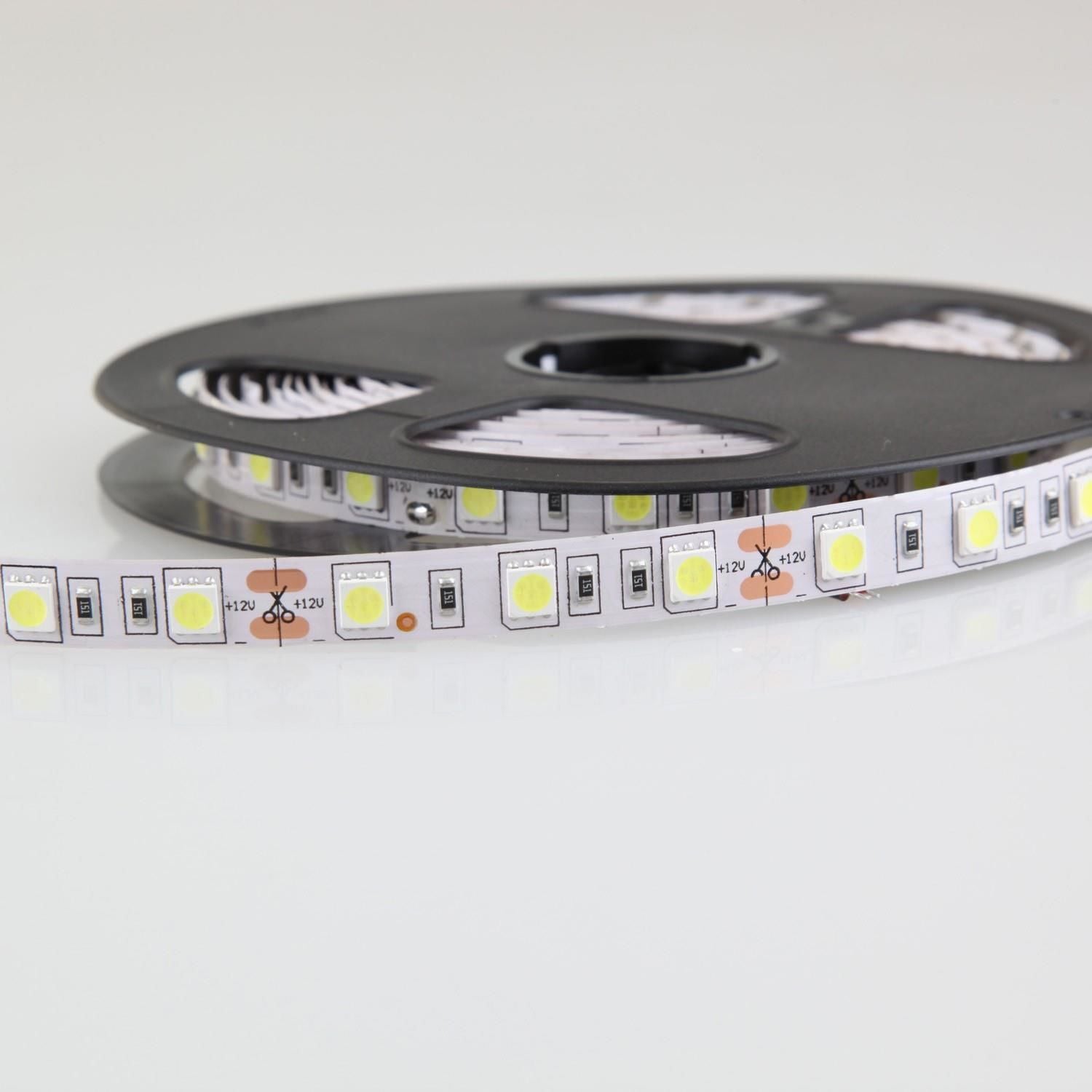 Şavk Ş200624 4040 SMD 3 Çipli DC 12V Mavi Renk Şerit LED 60 LED 10 Metre Paket