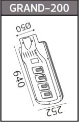 Horoz 074-009-0200 Grand-200 6400k Beyaz Işık Solar Sokak Lambası Kumandalı
