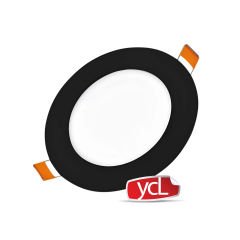 YCL Yücel 9W Sıva Altı Yuvarlak Siyah Kasa Led Panel Beyaz Işık