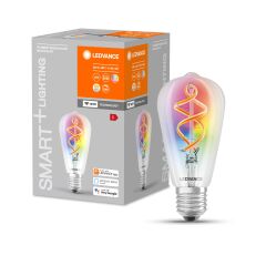 Osram Ledvance Smart 4.5W RGBW ST64 Edison Şeffaf Cam Akıllı Filament Rustik LED Ampul