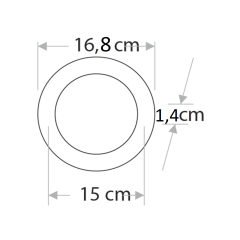 Cata CT-5147 12W 5'' 6500K Beyaz Işık Slim Led Panel