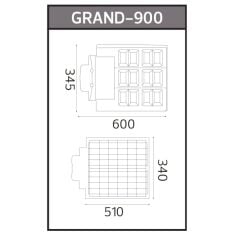 Horoz 074-009-0900 Grand-900 6400k Beyaz Işık Solar Sokak Lambası Kumandalı