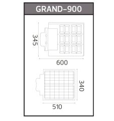 Horoz 074-009-0900 Grand-900 6400k Beyaz Işık Solar Sokak Lambası Kumandalı