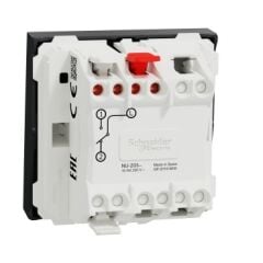 Schneider New Unica NU320354 2 Modül 10AX Mat Antrasit Vidasız Terminalli Elektromekanik Vavien Anahtar