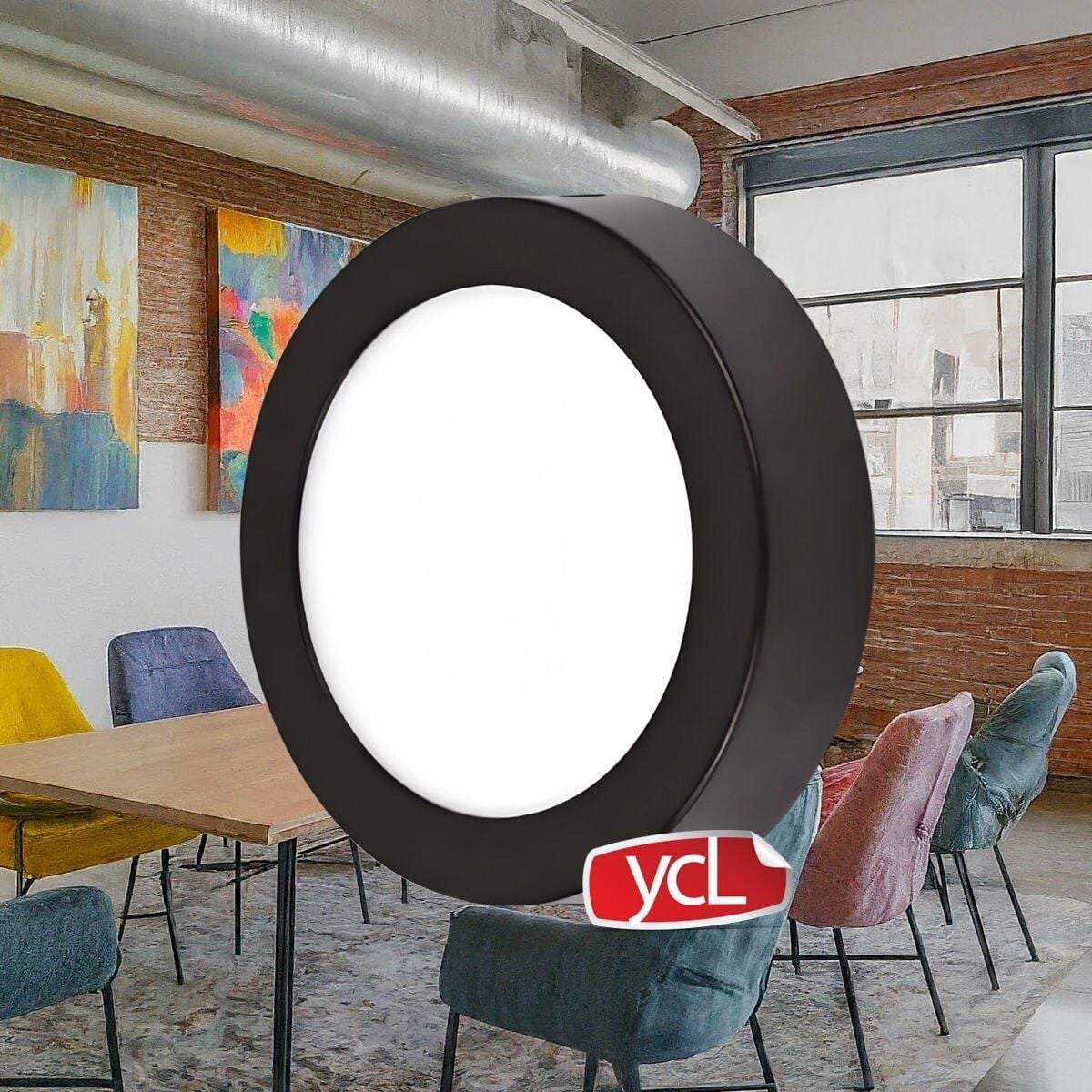 YCL Yücel ASM 1212 Sıva Üstü Yuvarlak Led Panel 6500K BEYAZ IŞIK