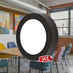 YCL Yücel ASM 1212 Sıva Üstü Yuvarlak Led Panel 6500K BEYAZ IŞIK