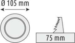 Helios HS 1030 3+3W Renkli Panel Led Armatür (Beyaz+Mavi)