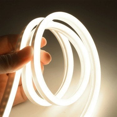 İnoled 4342-01 12V DC Beyaz Işık 6500K Şerit Neon Led 5 Metre
