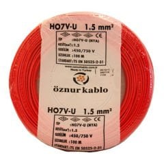 Öznur 6mm2 Kırmızı NYA Kablo