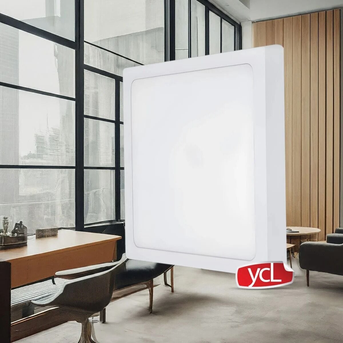Yücel ASM-2024 B YCL Eko 24W 6500K Beyaz Işık Sıva Üstü Kare LED Panel