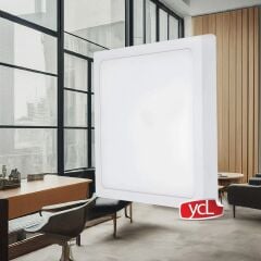 Yücel ASM-2024 B YCL Eko 24W 6500K Beyaz Işık Sıva Üstü Kare LED Panel