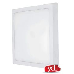 Yücel ASM-2024 B YCL Eko 24W 6500K Beyaz Işık Sıva Üstü Kare LED Panel