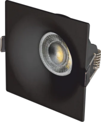 Cata CT-5090 Lion GU10 Duy Mat Siyah Kare Dekoratif LED Spot Kasası
