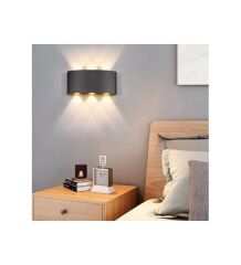 Helios HS-5850 Luxor 6W 3200K Günışığı IP65 Çift Yönlü Dış Mekan LED Duvar Aplik Armatürü