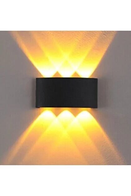 Helios HS-5850 Luxor 6W Amber Işık IP65 Çift Yönlü Dış Mekan LED Duvar Aplik Armatürü