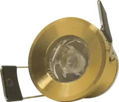 Helios HS-1205 1W 80 Lümen 3200K Günışığı 220V Gold Kasa Sıva Altı Yuvarlak Mini LED Spot Armatür